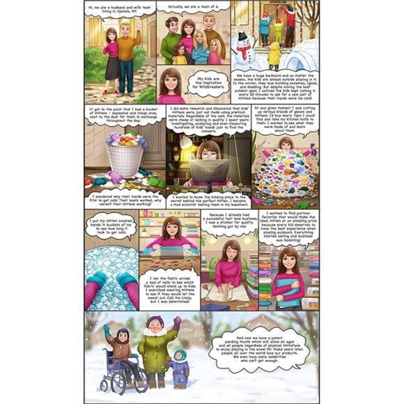 Children Toddlers Infant and Baby Mittens - Thinsulate Winter Waterproof Gloves - Picture 6 of 6